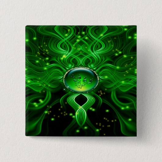 Badge Carré 5 Cm Courant de la vie de Gaïa (Devant)