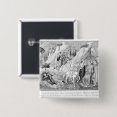 Badge Carré 5 Cm Couronnement de grand Khan (Devant & derrière)