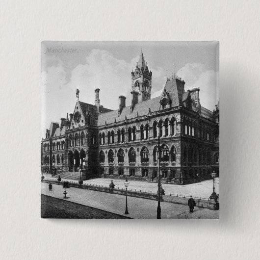 Badge Carré 5 Cm Cours d'assises, Manchester, c.1910 (Devant)
