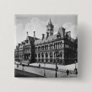 Badge Carré 5 Cm Cours d'assises, Manchester, c.1910