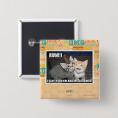 BADGE CARRÉ 5 CM COURSE ! ! ! (Devant & derrière)