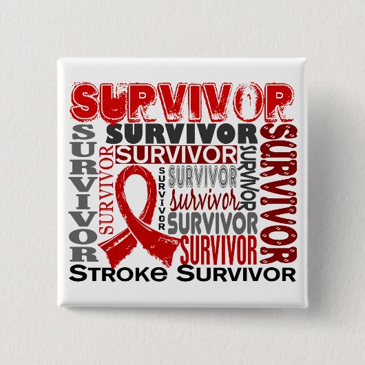 Badge Carré 5 Cm Course du survivant 10 (Devant)