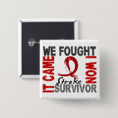 Badge Carré 5 Cm Course du survivant 5 (Devant & derrière)