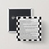 Badge Carré 5 Cm Course présidentielle 2016 (Devant & derrière)