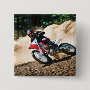 Badge Carré 5 Cm coussin de motocross