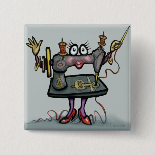 Badge Carré 5 Cm Couture (Devant)
