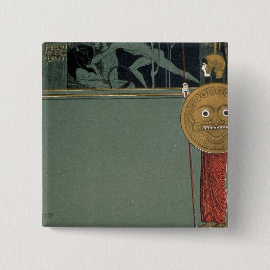 Badge Carré 5 Cm Couverture de sacrum de Ver le journal du (Devant)