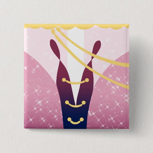 Badge Carré 5 Cm couverture de vainqueur - goupilles (Devant)