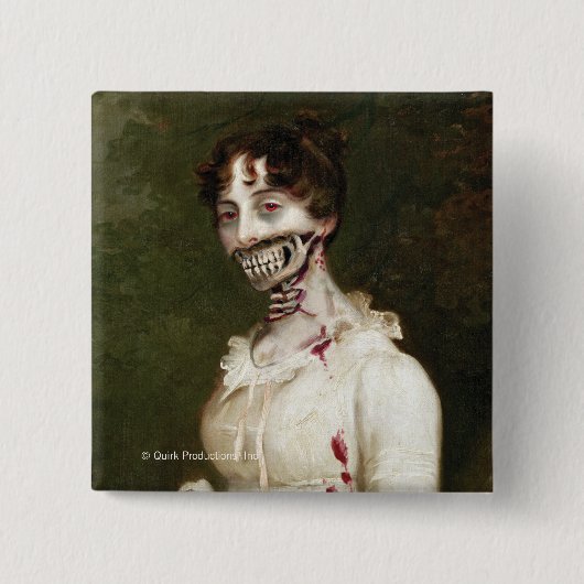 Badge Carré 5 Cm Couverture de zombi (Devant)