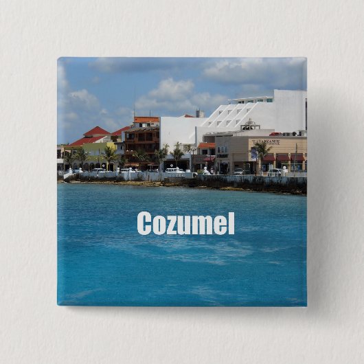 Badge Carré 5 Cm Cozumel (Devant)