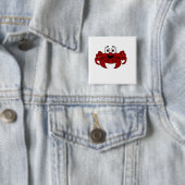 Badge Carré 5 Cm Crabe (En situation)
