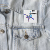 Badge Carré 5 Cm Crânes 6 (En situation)