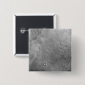 Badge Carré 5 Cm Cratère Kepler à la surface de Mars (Devant & derrière)