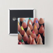 Badge Carré 5 Cm Crayons de couleur (Devant & derrière)