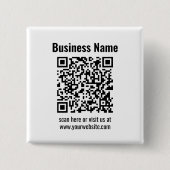 Badge Carré 5 Cm Create Your Own QR Code | Transperant (Devant)