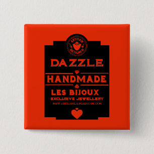 Badge Carré 5 Cm Créateur de bijoux