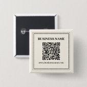 Badge Carré 5 Cm Créer instantanément un code QR numérisable pour l (Devant & derrière)