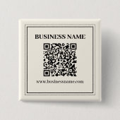 Badge Carré 5 Cm Créer instantanément un code QR numérisable pour l (Devant)