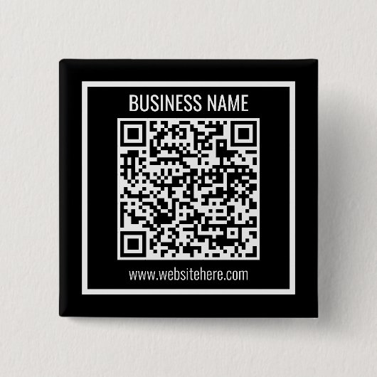 Badge Carré 5 Cm Créer un code QR moderne instantanément (Devant)
