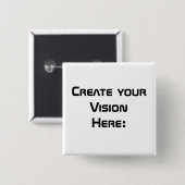 Badge Carré 5 Cm Créer votre vision (Devant & derrière)