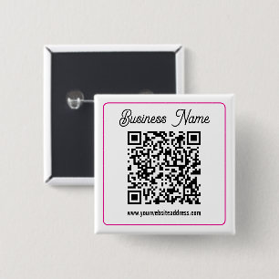Badge Carré 5 Cm Créez instantanément un code QR scannable pour vot