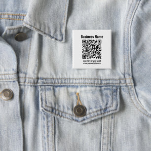Badge Carré 5 Cm Créez votre propre code QR Transparent