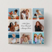 Badge Carré 5 Cm Créez votre propre collection de photos 8 Ajouter (Devant)