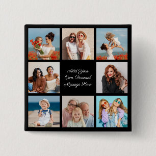 Badge Carré 5 Cm Créez votre propre collection de photos 8 Ajouter 