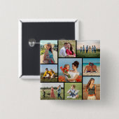 Badge Carré 5 Cm Créez votre propre collection de photos 9 (Devant & derrière)