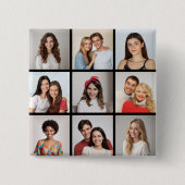 Badge Carré 5 Cm Créez votre propre collection de photos 9 (Devant)