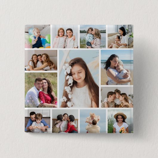Badge Carré 5 Cm Créez votre propre collection photo 13 (Devant)