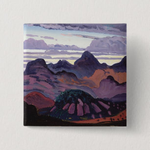 Badge Carré 5 Cm Crépuscule profond, Pyrénées, c.1912-13 (huile 