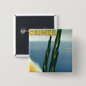 Badge Carré 5 Cm Crimée (Devant & derrière)