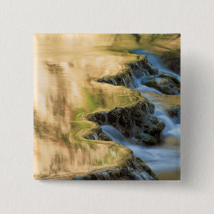 Badge Carré 5 Cm Crique de Havasu, parc national de canyon grand,