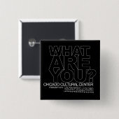 BADGE CARRÉ 5 CM CRISE D'IDENTITÉ (Devant & derrière)