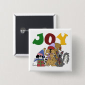 Badge Carré 5 Cm Critter Joy Tshirts et cadeaux (Devant & derrière)