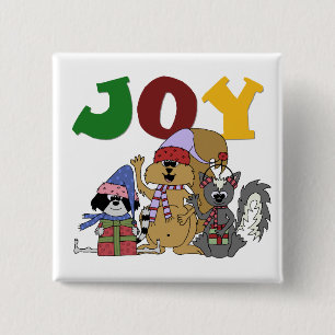 Badge Carré 5 Cm Critter Joy Tshirts et cadeaux