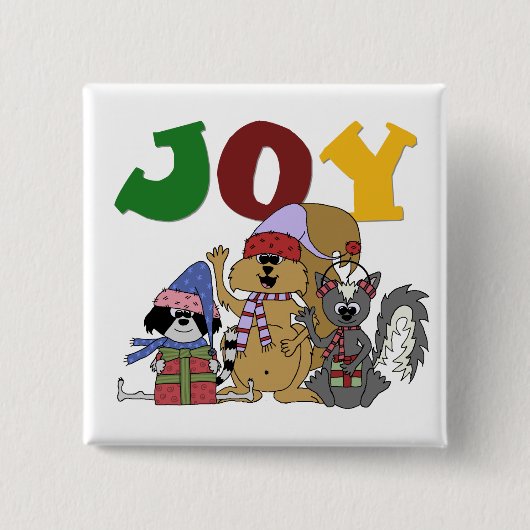 Badge Carré 5 Cm Critter Joy Tshirts et cadeaux (Devant)