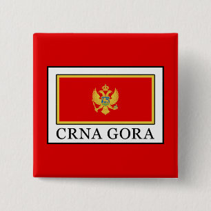Badge Carré 5 Cm Crna Gora
