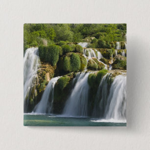 Badge Carré 5 Cm Croatie, région de Sibenik-Knin, KRKA NATIONAL