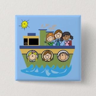 Badge Carré 5 Cm Croisière de filles