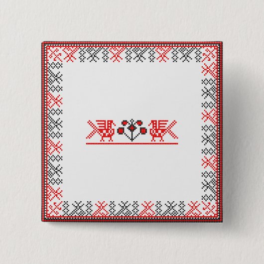 Badge Carré 5 Cm Cross-stitch (Devant)