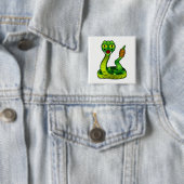 Badge Carré 5 Cm Crotte (En situation)