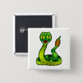 Badge Carré 5 Cm Crotte (Devant & derrière)
