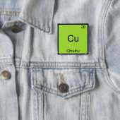 Badge Carré 5 Cm Cu - pièce en t drôle de symbole d'élément de (En situation)