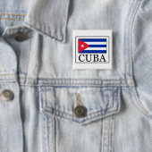 Badge Carré 5 Cm Cuba (En situation)