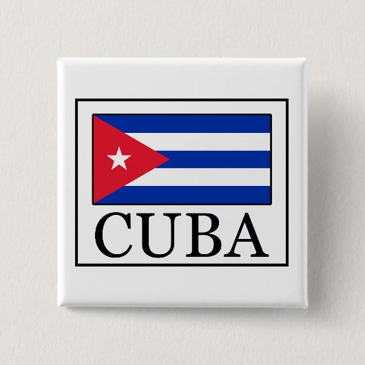 Badge Carré 5 Cm Cuba (Devant)