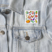 Badge Carré 5 Cm Cuisine (En situation)