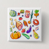 Badge Carré 5 Cm Cuisine (Devant)
