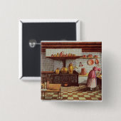 Badge Carré 5 Cm Cuisine de l'hôtel St.Lucas (Devant & derrière)